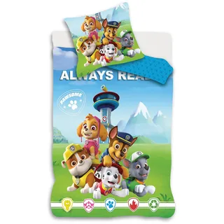 Paw Patrol Rosa Babybettwäsche 100x135 + Kissenbezug Rubble Stella