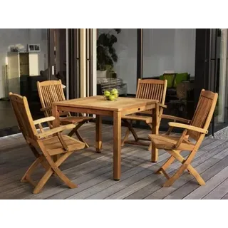 Zebra Teak Gartenmöbel-Set Bali