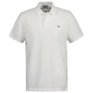 Gant Poloshirt Herren Poloshirt - REGULAR SHIELD, Kurzarm weiß