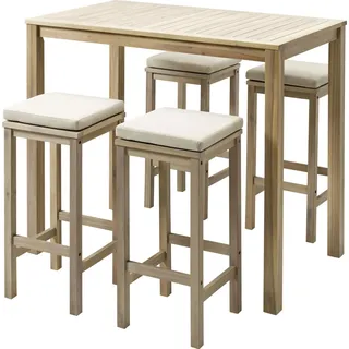 iWerk Hochtisch Set 7-tlg. Braun