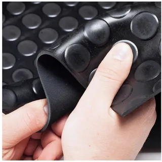 ANRO Gummimatte 100 x 230 cm Schwarz
