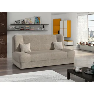 Mirjan24 Wohnlandschaft mit Bettkasten 2-Sitzer Beige