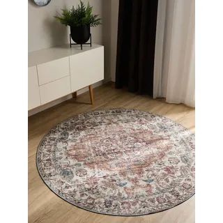 benuta George Kurzflorteppich Ø 120 cm Bunt
