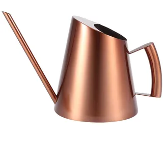 Pilipane Gießkanne Kupfer 1500ml, Gießkanne Edelstahl mit Langem Auslauf, Kleine Gießkanne für Zimmerpflanzen, Mini Giesskanne,für Sukkulenten, Topfpflanzen, Bäumen (L)