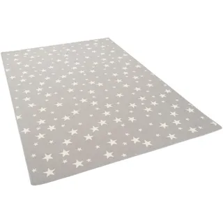 Snapstyle Sterne Kinderteppich 80 x 200 cm Grau