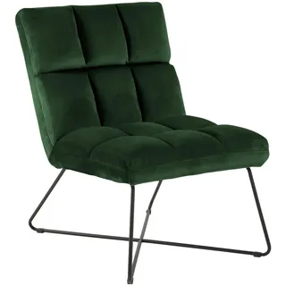 Actona Loungesessel Velours 86 x 62 x 90 cm waldgrün
