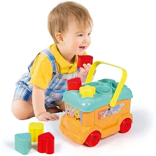 Clementoni Disney Baby Sortierbus mit Winnie Puuh - Steckspiel zur Förderung der Motorik & Koordination für Kinder ab 10 Monaten, 17282