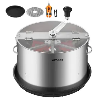 Vevor Erntemaschine, 40,6 cm Blattschneider, Knospenschneider mit Edelstahlklingen, Nass- & Trocken-Hydrokultur-Schneidemaschine mit Tablett, Blattschüssel Trimmer für Pflanzenknospen & Blumen