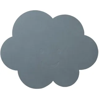 Lind DNA Leder Tischset Wolke für Kinder blau Nupo 38x31 cm 1 Stück