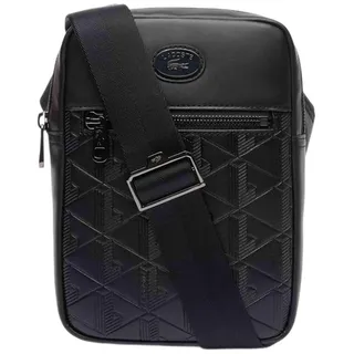 Lacoste Nomogramme Umhängetasche Leder Black