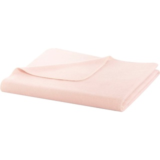 Wohndecke BIEDERLACK "Pearl" Wohndecken Gr. B/L: 150 cm x 200 cm, rosa Baumwolldecken aus reiner Baumwolle