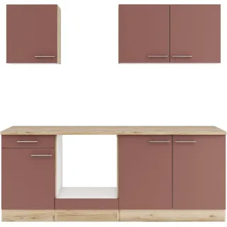 OPTIFIT Küchenzeile Bella 210 cm rot