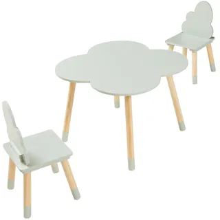[en.casa] Kindersitzgruppe Epim 3-tlg. Kiefer mint