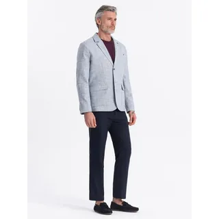 OMBRE Sakko Sakko mit Leinen im REGULAR-Schnitt für Herren blau S
