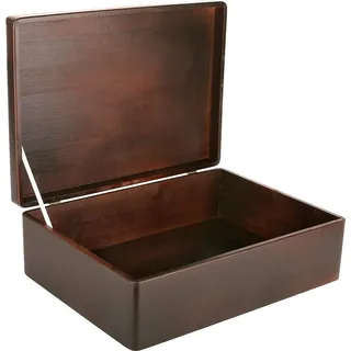 Creative Deco Holzkiste XL 40 x 30 x 14 cm 1-tlg. braun