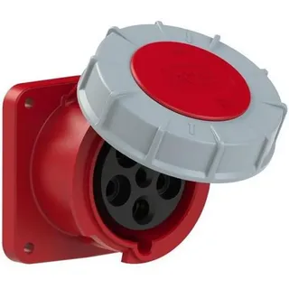 PCE CEE Anbaudose 63A 5polig 400V 100x100mm Rot/Grau