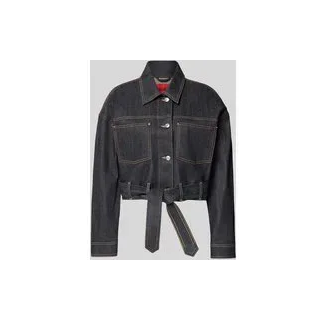 Oversized Jeansjacke aus Baumwoll-Mix Modell 'GALATA', Dunkelblau, M
