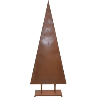 HOFMANN LIVING AND MORE Dekobaum Weihnachtsbaum, Weihnachtsdeko aussen, aus Metall, mit rostiger Oberfläche braun 55 cm x 140 cm x 23 cm