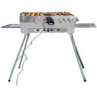 Grillpeter Schaschlikgrill Mangal Astana mit 11 Spieße & 230 V Motor