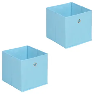 Idimex Faltbox ELA 27 x 27 x 27 cm 2-tlg. hellblau