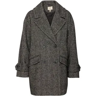 Fransa Jacke Mailika grau / schwarz / weiß M