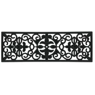 Relaxdays Stufenmatte 75 x 25 cm Schwarz