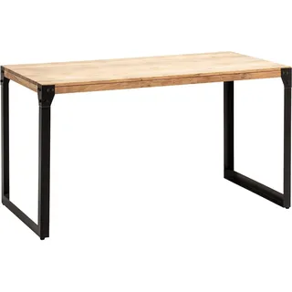 FineBuy Esszimmertisch FineBuy 120 cm Esstisch Akazie Holz Massiv Küchentisch Industrial