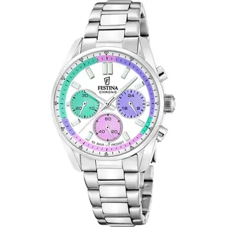 Festina Quarz Unisex Boyfriend F20753/5 - Multi,silber - 37.5mm