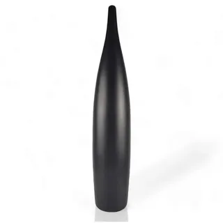 Hohe, Schwarze Sevilla-keramik-bodenvase – 70 Cm, Matt