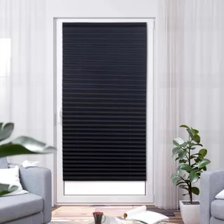 K-HOME Plissee K-HOME COMO 25 x 130 cm schwarz