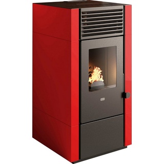 Blaze Pelletofen Poly, 8 kW, Dauerbrand, bordeaux rot