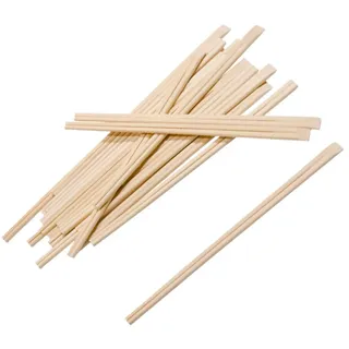 100 Paar Einweg Essstäbchen einzeln verpackt - Länge 21 cm - Bambus Einweg - geeignet für Sushi, chinesische Küche, Fisch und Teller asiatischen - Packung von 100 - biologisch abbaubar