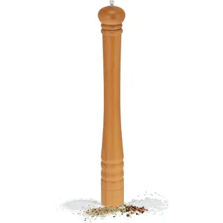 Relaxdays XXL Pfeffermühle 51,5 cm natur unbefüllt