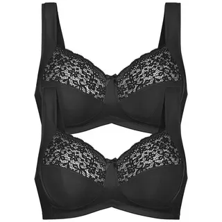 Anita 2er Pack Entlastungs BH Havanna in Schwarz | Gr.: 115C