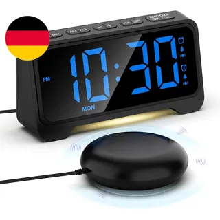 Wecker Extra Laut Mit Bettschüttler, Vibrationswecker Für Gehörlose Schlafzimmer