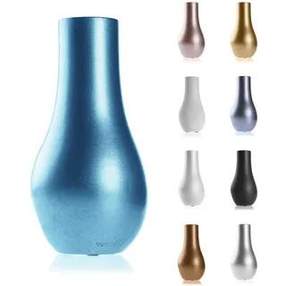 Youartme Deko Vase Schwarz Matt 22,5 cm - Modern Vasen Deko Hohe - Aesthetic Schwarze Flower Vase - Beton Dekovasen - Dekovase Hoch - Dekoration für Innenbereich