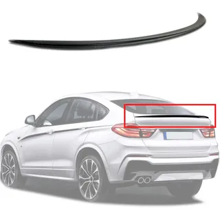 Heckspoiler Spoilerlippe für BMW X4 F26 Crossover-SUV, Schwarz Glanz Neu Slim Design