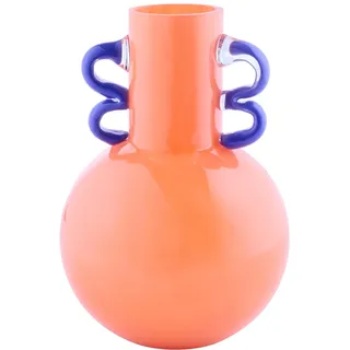 BUTLERS Vase Tiles Dolomit Gelb Höhe 21cm | Dekovase für Tischdeko, Blumenvase für Regal | Dekoration Fensterbank Deko Wohnzimmer