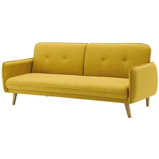 SalesFever 3-Sitzer Sofa Strukturstoff fein - Natur