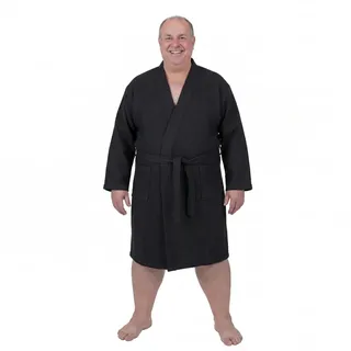 ADAMO Große Größen Bademantel lang Waffelpiqué für Herren Größe XXL bis 12XL - XXL Große Größen