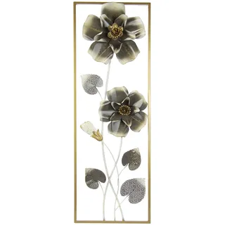 I.GE.A. Wandbild I.GE.A. Metallbild Blumen", beige (farbe bild(er): champagner), Metall, Bilder, Wanddeko, Metall, Wandskulptur