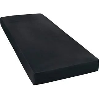 JANINE 5007 Mako-Feinjersey 90 x 190 - 100 x 200 cm schwarz