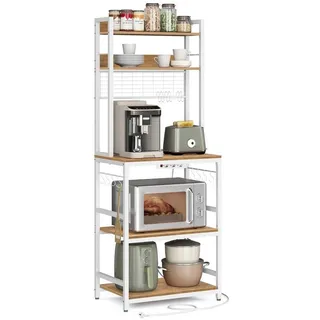 VASAGLE Standregal 40 x 60 x 170 cm Weiß