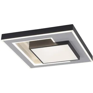 Q SMART HOME LIGHTS LED-Deckenleuchte Q-Alta Alu, Eisen, Stahl & Metall Schwarz 55 x cm