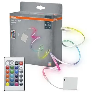 5M Osram FLEX batteriebetriebener LED-Streifen mit farbigem Licht und Fernbedienung IP20