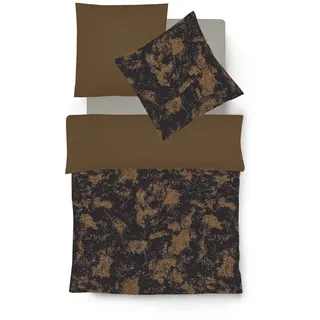 fleuresse Bettwäsche Black Premium Damast (484312) (Messing 0002, 1 x 80x80 + 1 x 135x200 cm)
