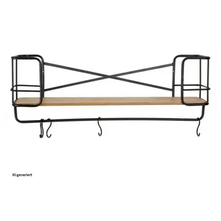 Hti-Living Wandregal Cora 1-tlg. Schwarz