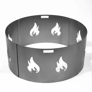 Czaja Stanzteile Funkenschutz mit Flammenmotiv für alle Feuerschalen 80 cm