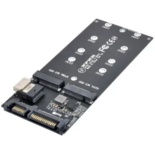 chenyang M.2 NVME PCIE SSD auf SFF-8654 & NGFF SATA SSD auf SATA 2 in 1 Kombi Adapter für Mainboard (funktioniert Nicht NVEM SSD auf SATA)
