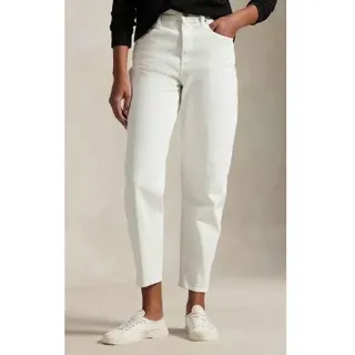 Polo Ralph Lauren für Damen. 211969399001 Jeans Curved Tapered weiß (34/32), Lässig, Baumwolle